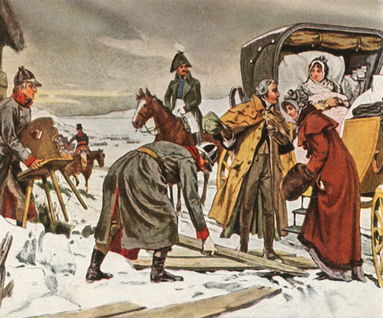 Královna Louise při letu do Memelu, 5. ledna 1807, 1936. od Unbekannt
