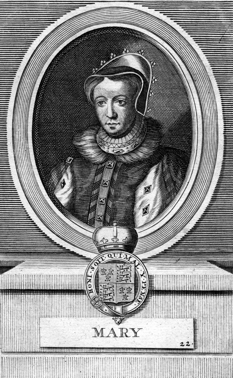 Anglická královna Marie I od Unbekannt
