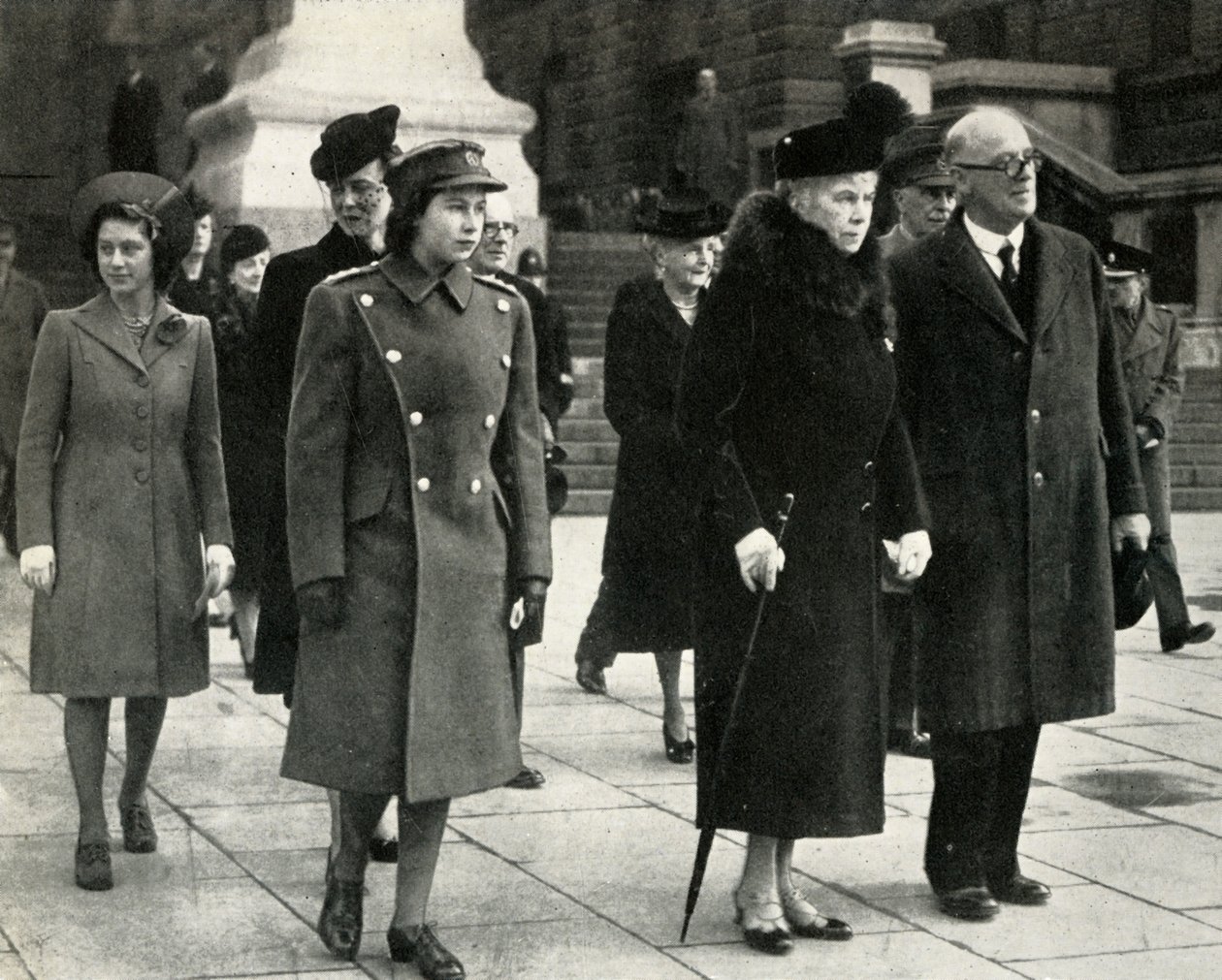 Queen Mary, Princess Elizabeth, Princess Margaret..., Den příměří, 1945, 1951. od Unbekannt