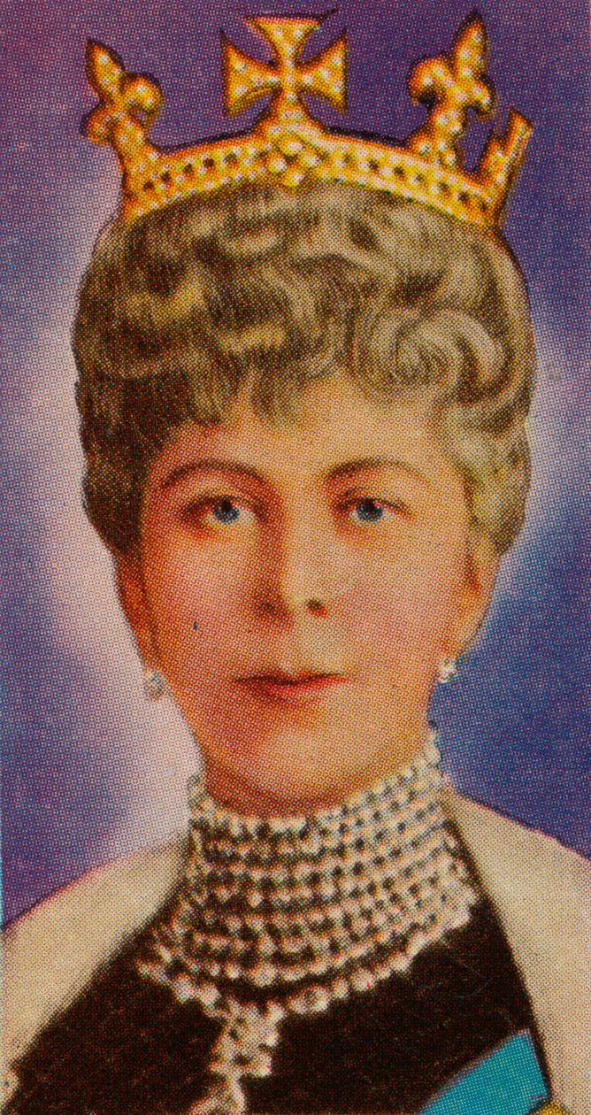 Queen Mary, choť krále Jiřího V., při svém prvním státním otevření parlamentu, 1911 1935 od Unbekannt