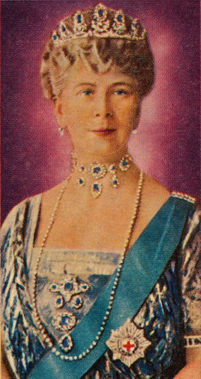 Queen Mary, choť krále Jiřího V., v soudních šatech, 1935 od Unbekannt