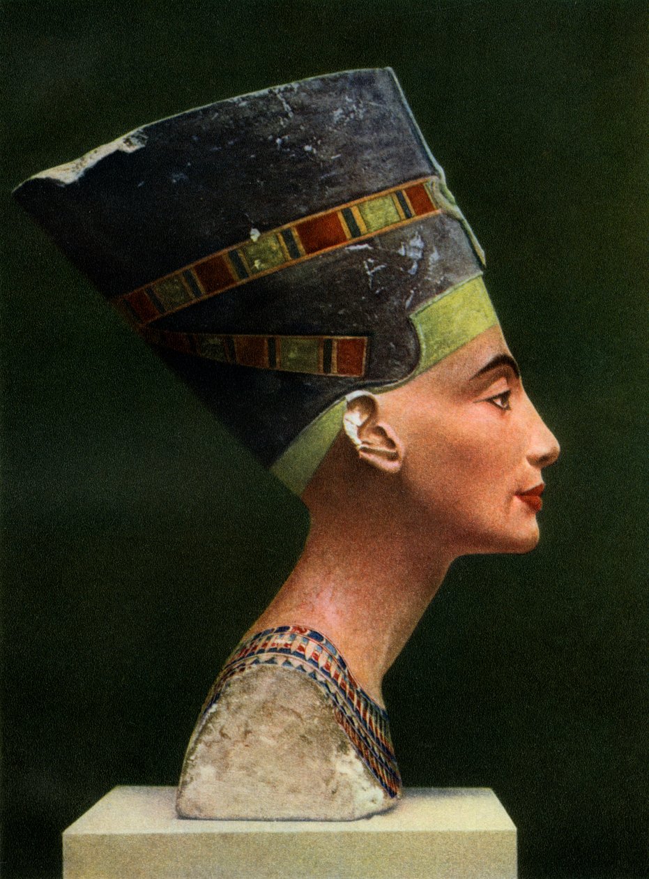 Královna Nefertiti 1410 př.nl-1330 př.nl, c1370 př.nl 1936 od Unbekannt