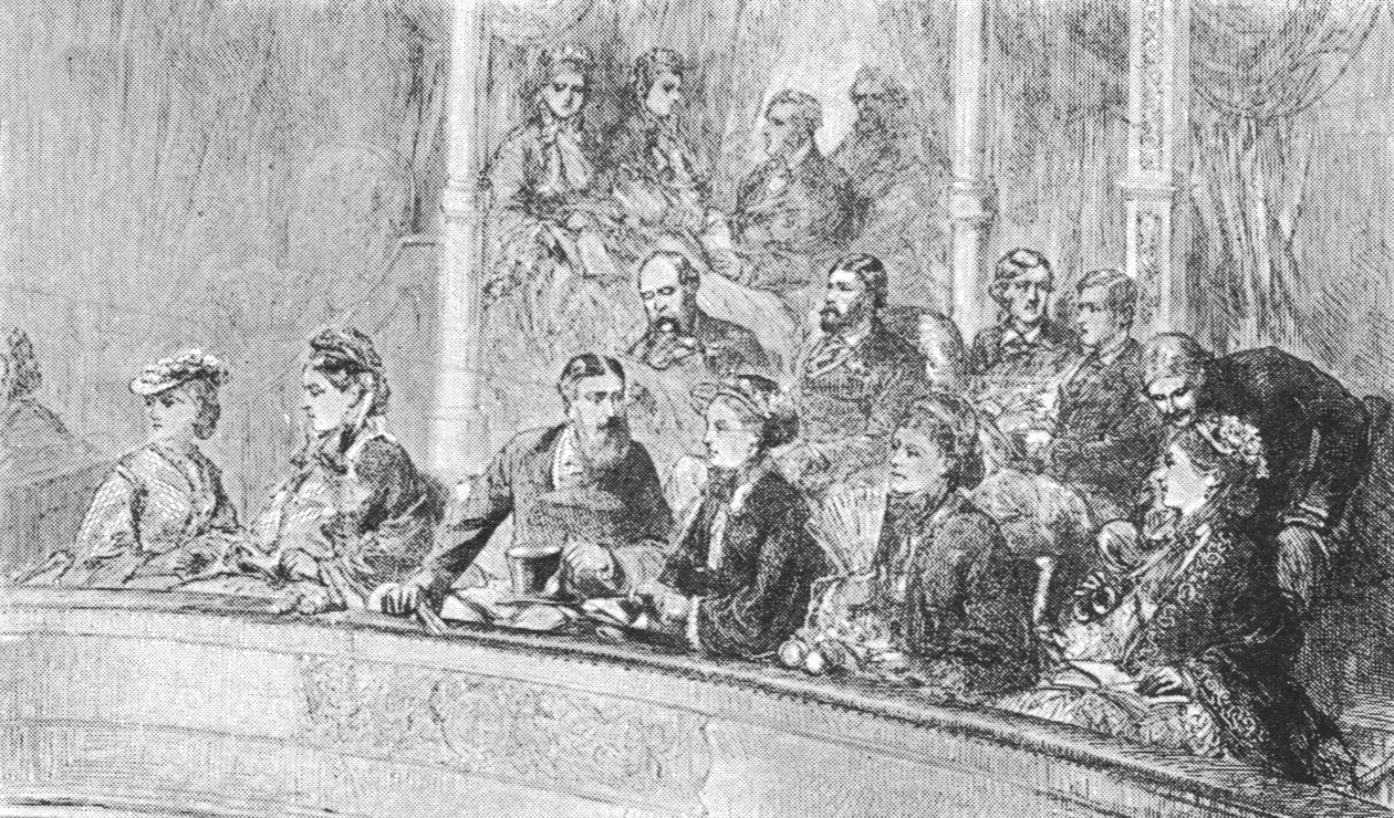 Královna Viktorie a německá císařovna Augusta na koncertě v Albert Hall, 8. května 1872, 1901. od Unbekannt
