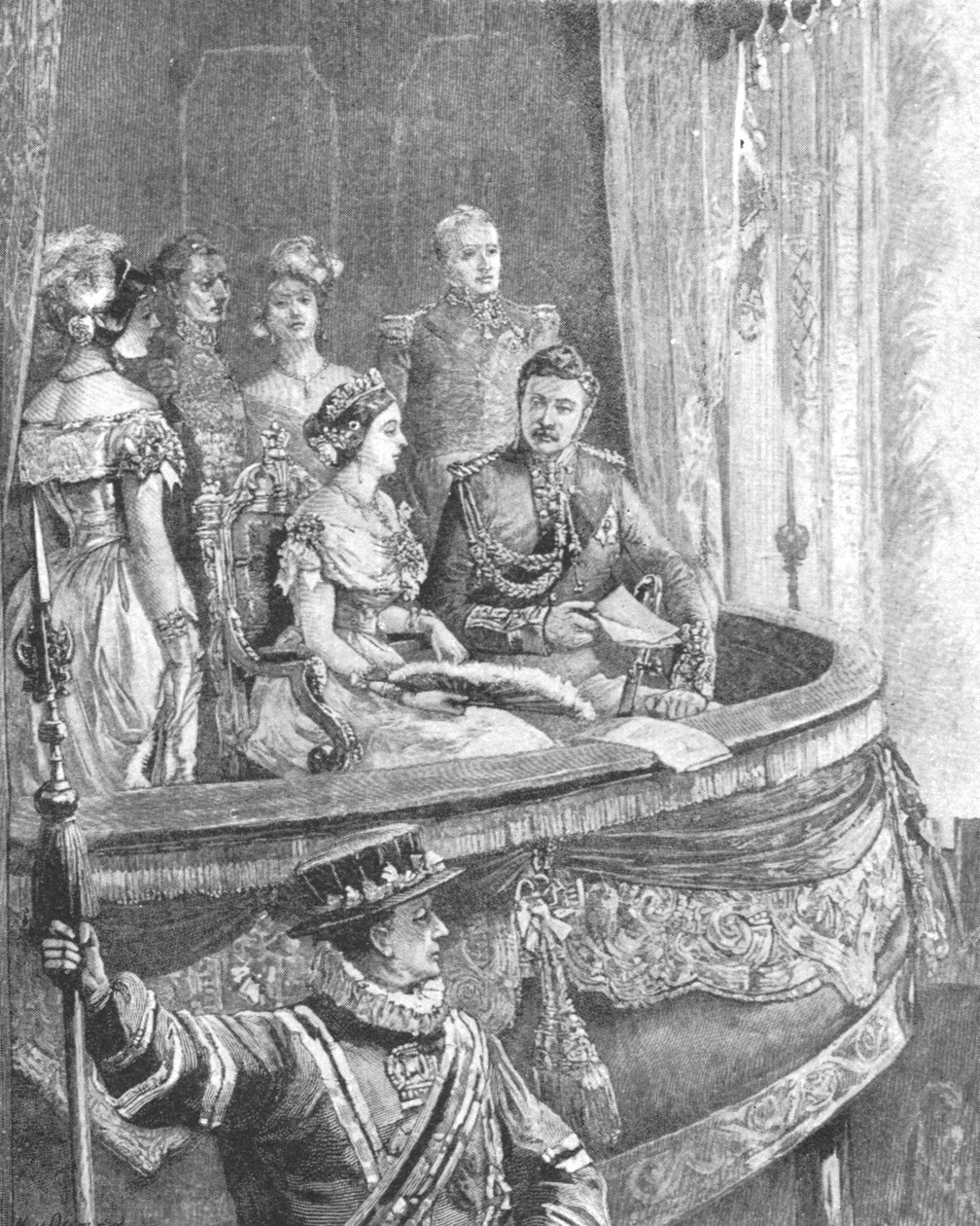 Královna Viktorie a princ Consort v Královské italské opeře, 1849, 1901. od Unbekannt