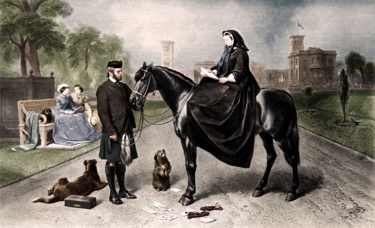Queen Victoria v Osborne House, 1865 1906 od Unbekannt