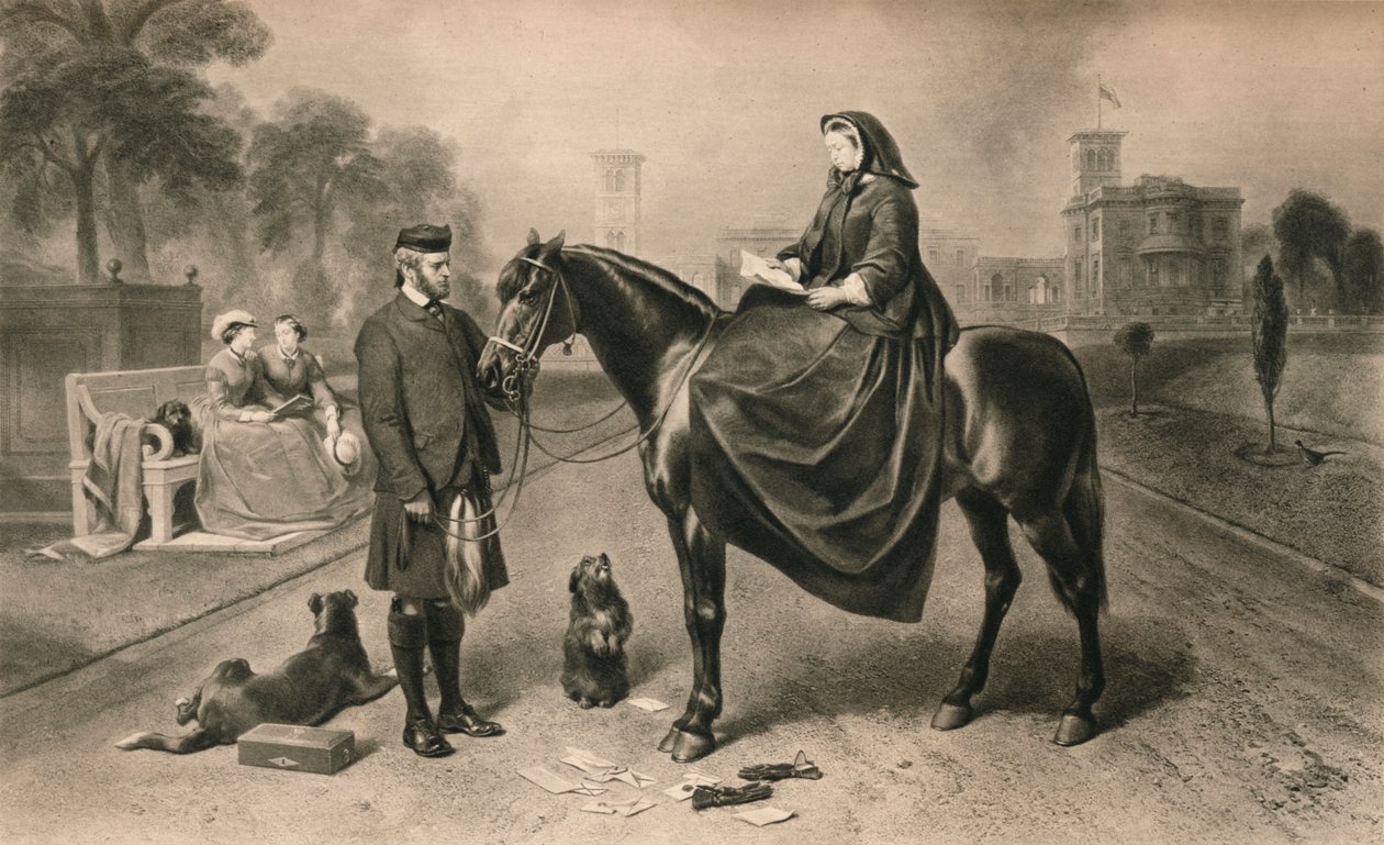 Queen Victoria v Osborne House, 1865 1906 od Unbekannt