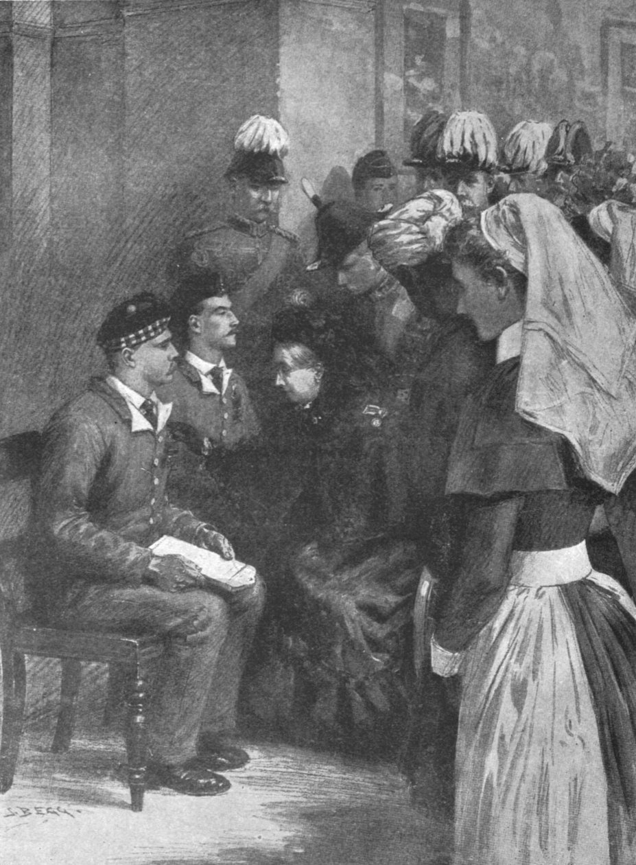 Královna Viktorie uděluje Viktoriin kříž hrdinům z Dargai...14. května 1898, 1901. od Unbekannt