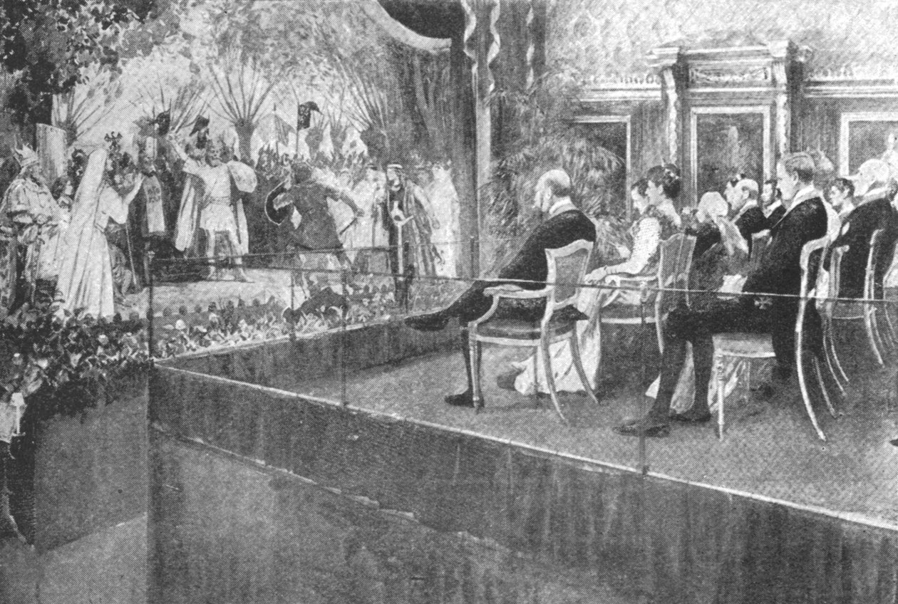 Královna Viktorie slyšela Lohengrina na hradě Windsor ke svým osmdesátým narozeninám, 1899, 1901. od Unbekannt