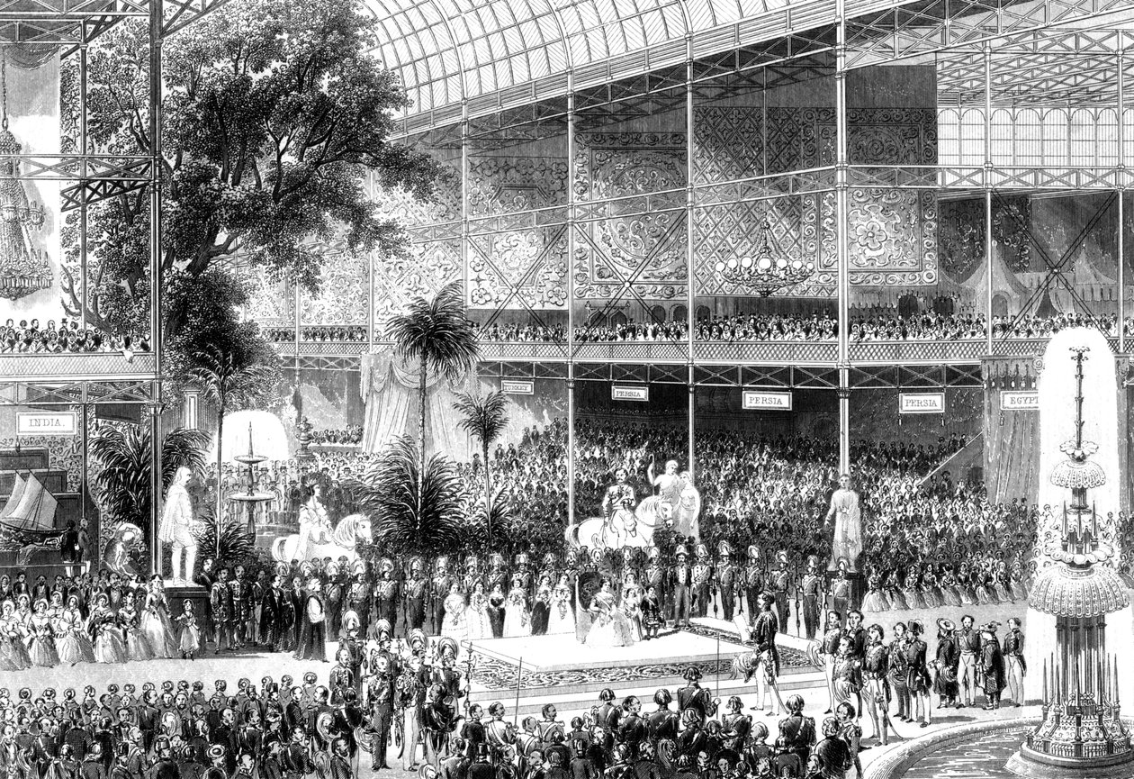 Královna Viktorie otevírá Velkou výstavu, Crystal Palace, Londýn, 1. května 1851 od Unbekannt