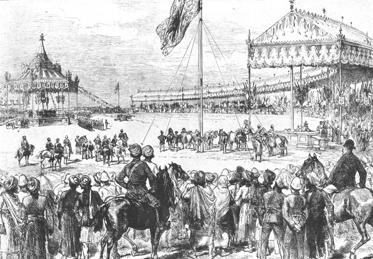 Královna Viktorie prohlášena za indickou císařovnu, 1877: Imperial Durbar v Dillí..., 1901. od Unbekannt