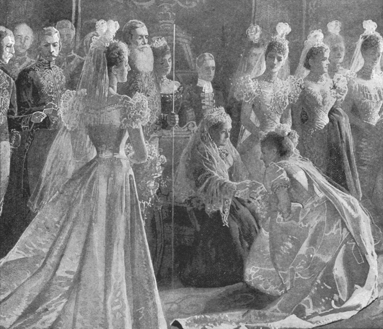 Diamantové jubileum královny Viktorie: Přijímací místnost v Buckinghamském paláci, 11. května 1897, 1901. od Unbekannt