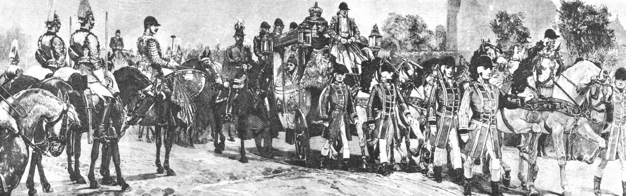 Queen Victorias Last Opening of Parliament, The Procession in the Mall, 21. ledna 1886, 1901. od Unbekannt