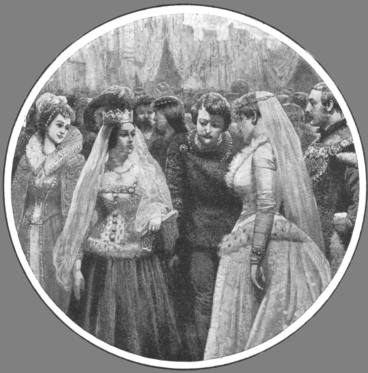 Kostýmní ples Queen Victorias Plantagenet v Buckinghamském paláci, 7. května 1842..., 1901. od Unbekannt