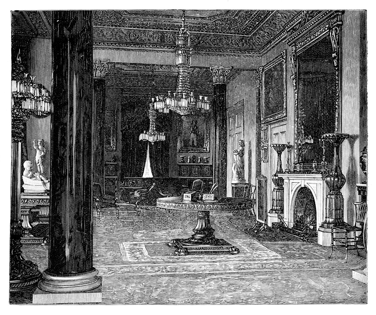 Salon královny Viktorie, Osborne House, Isle of Wight od Unbekannt