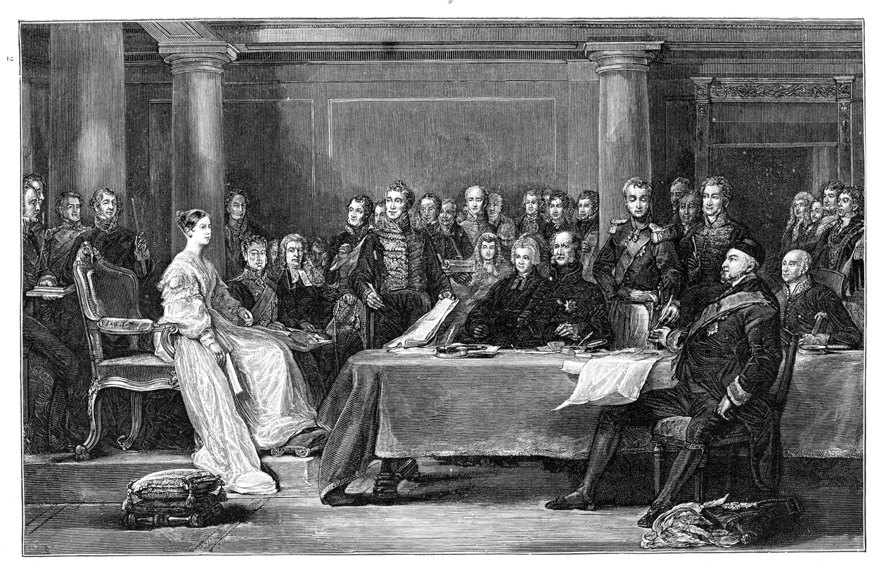 První rada královny Viktorie, c1837 od Unbekannt