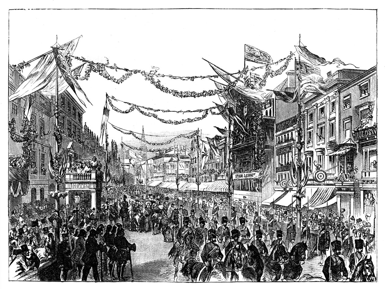 Návštěva královny Viktorie v Birminghamu, 1858 od Unbekannt