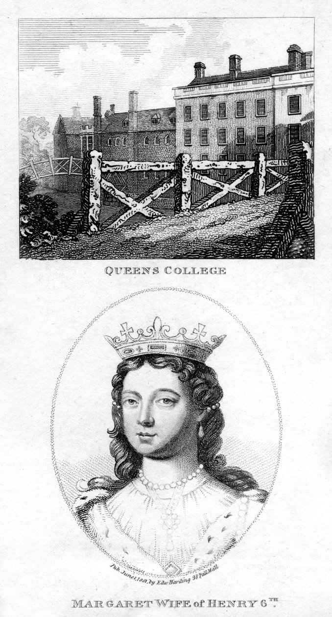 Queens College, Cambridge, a Margaret z Anjou, královna choť Jindřicha VI, 1801 od Unbekannt