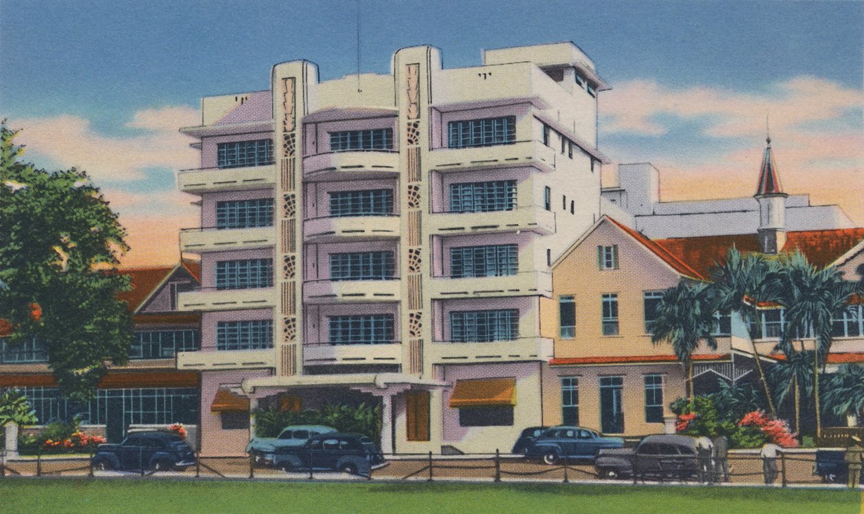 Queens Park Hotel, Port of Spain, Trinidad, B.W.I., 40. léta, 40. léta 20. století. od Unbekannt