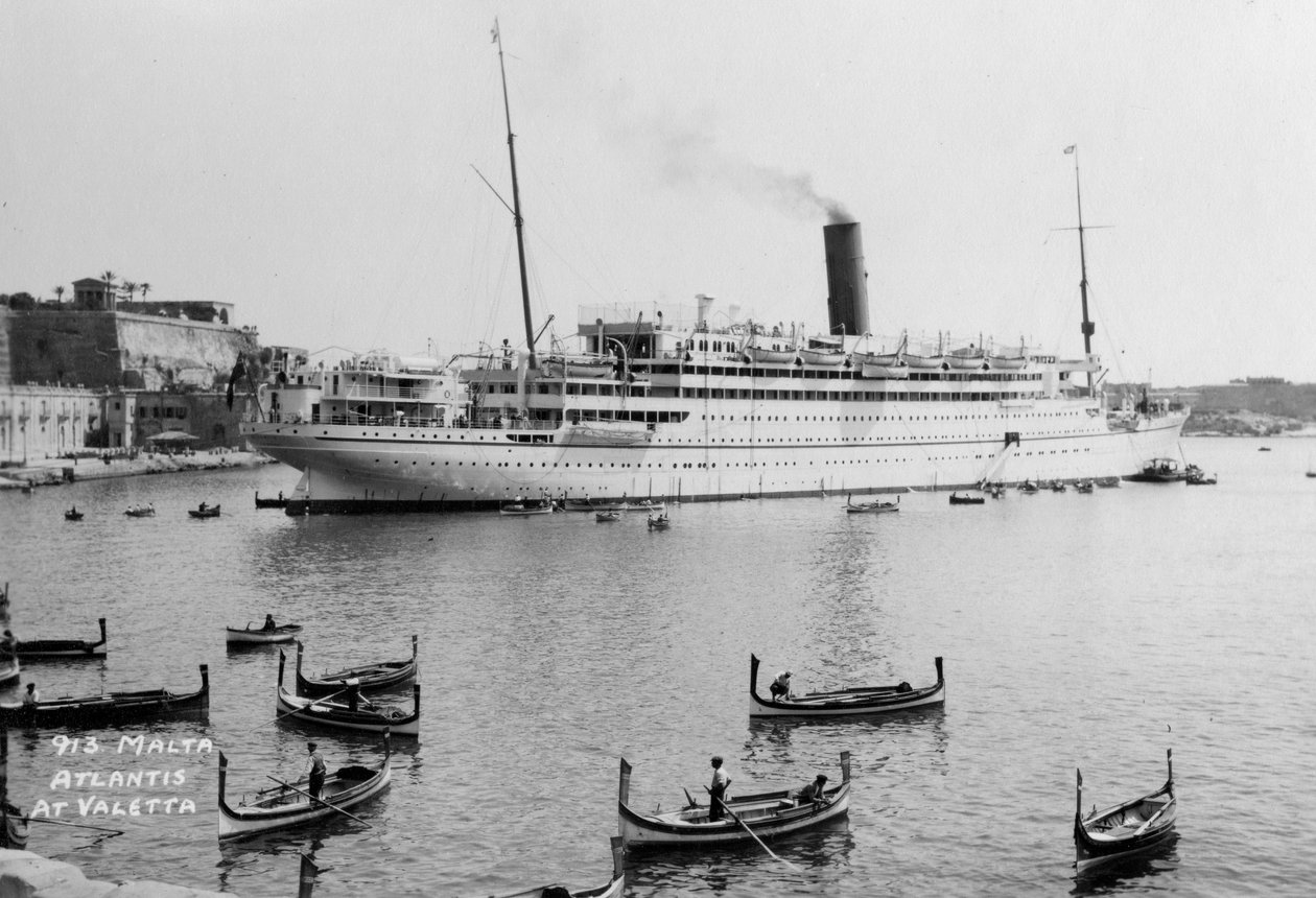 RMS Atlantis, Valetta, Malta, c1929-c1939 od Unbekannt