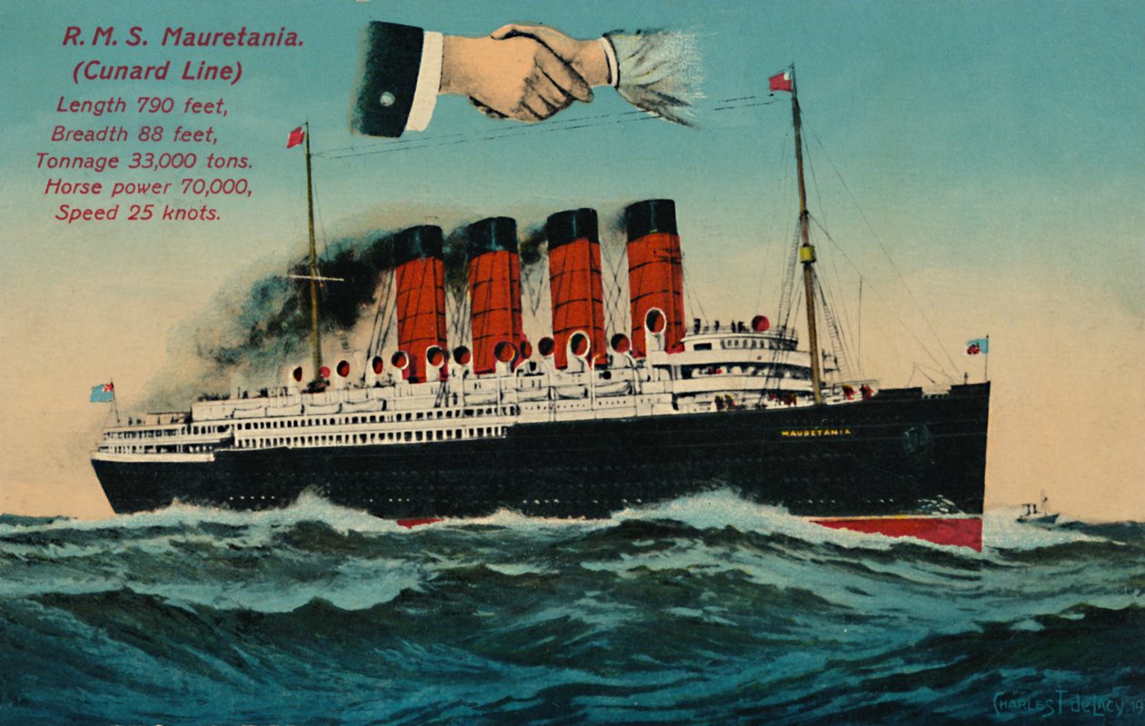 R.M.S. Mauretánie. Cunard Line, c1930. od Unbekannt