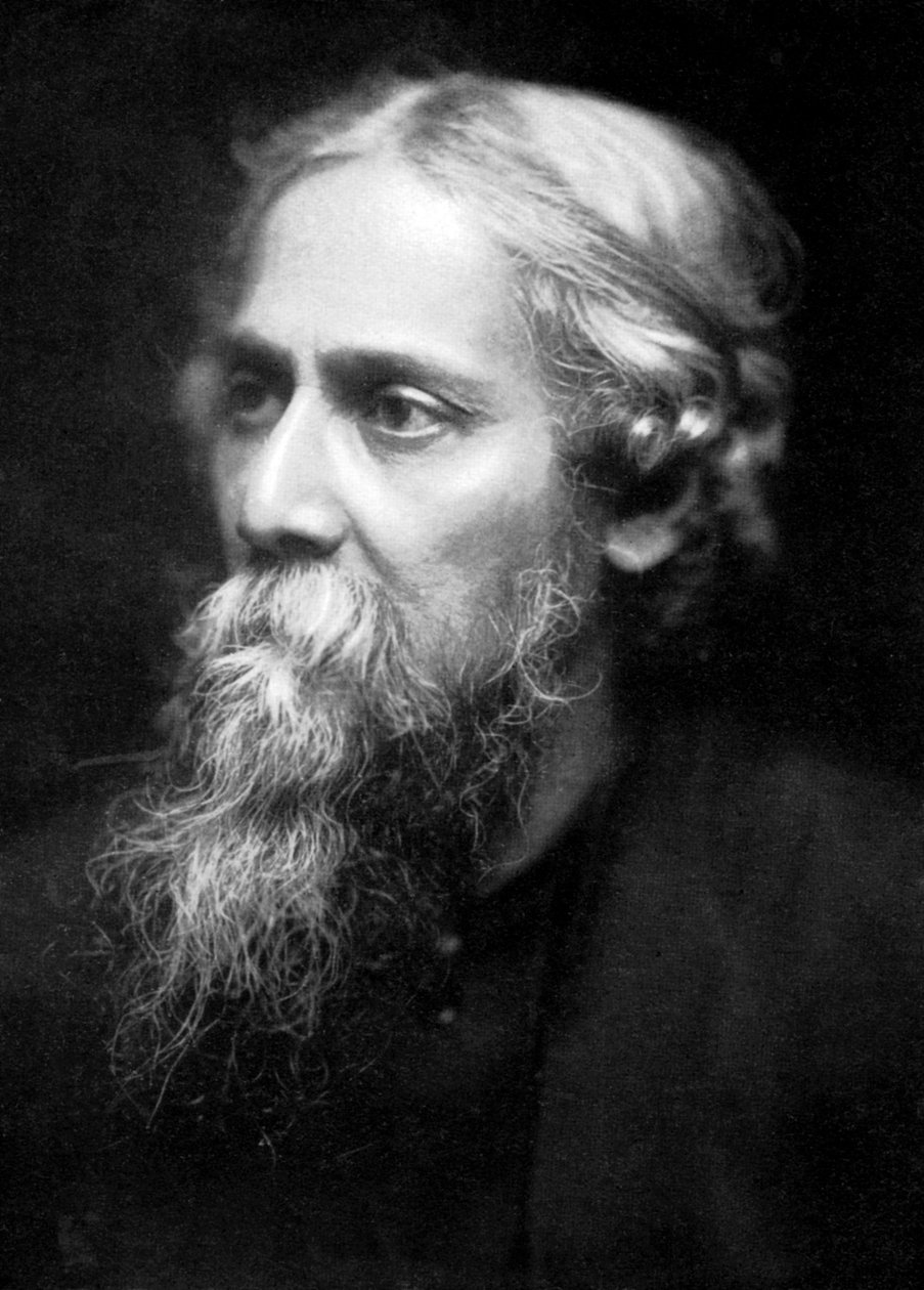 Rabindranath Tagore 1861-1941, indický filozof a básník, c1930-1941 od Unbekannt
