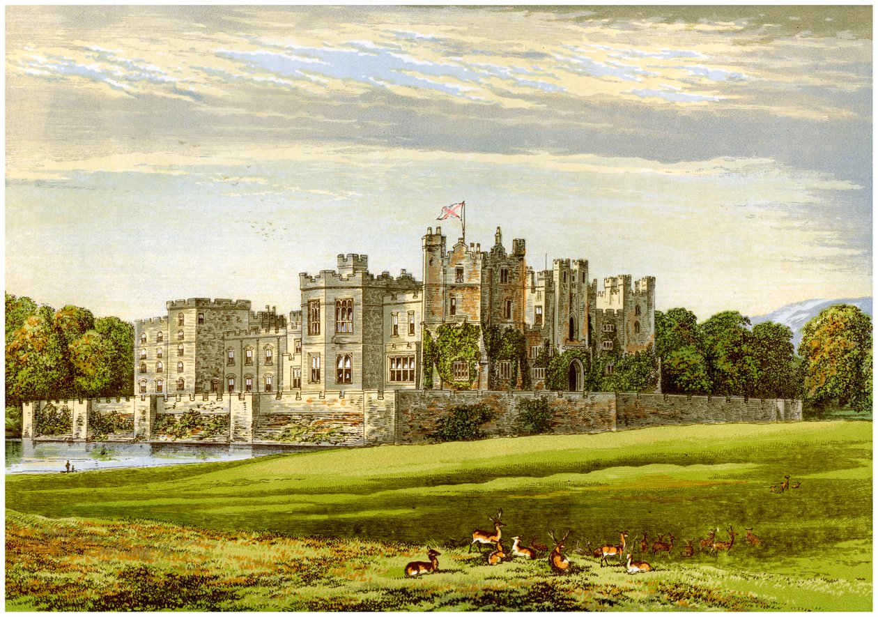 Hrad Raby, hrabství Durham, domov vévody z Clevelandu, c1880 od Unbekannt