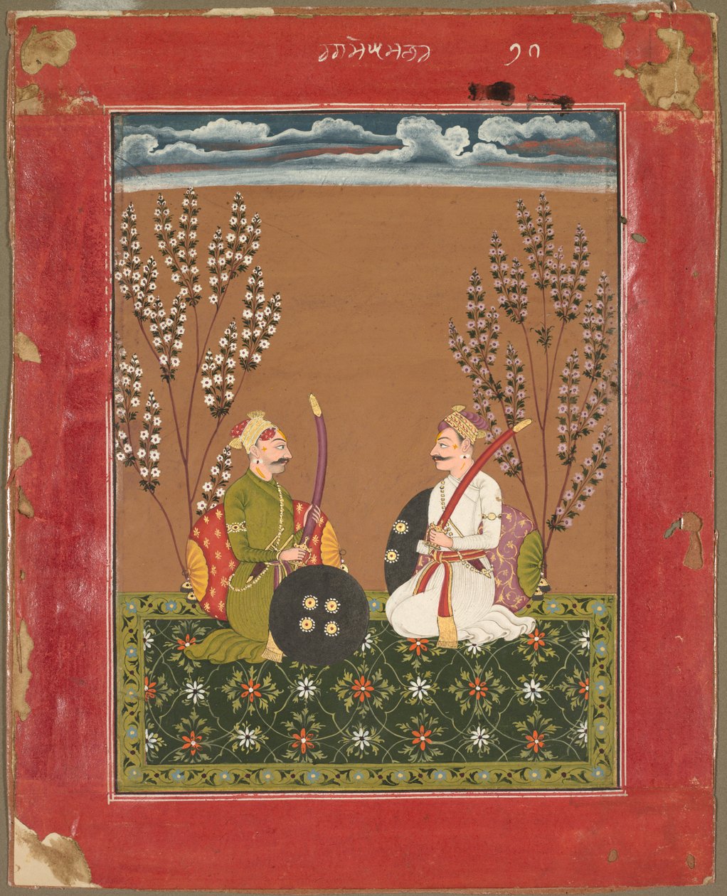 Raga Suramananda, stránka ze série Ragamala, kolem roku 1750. od Unbekannt