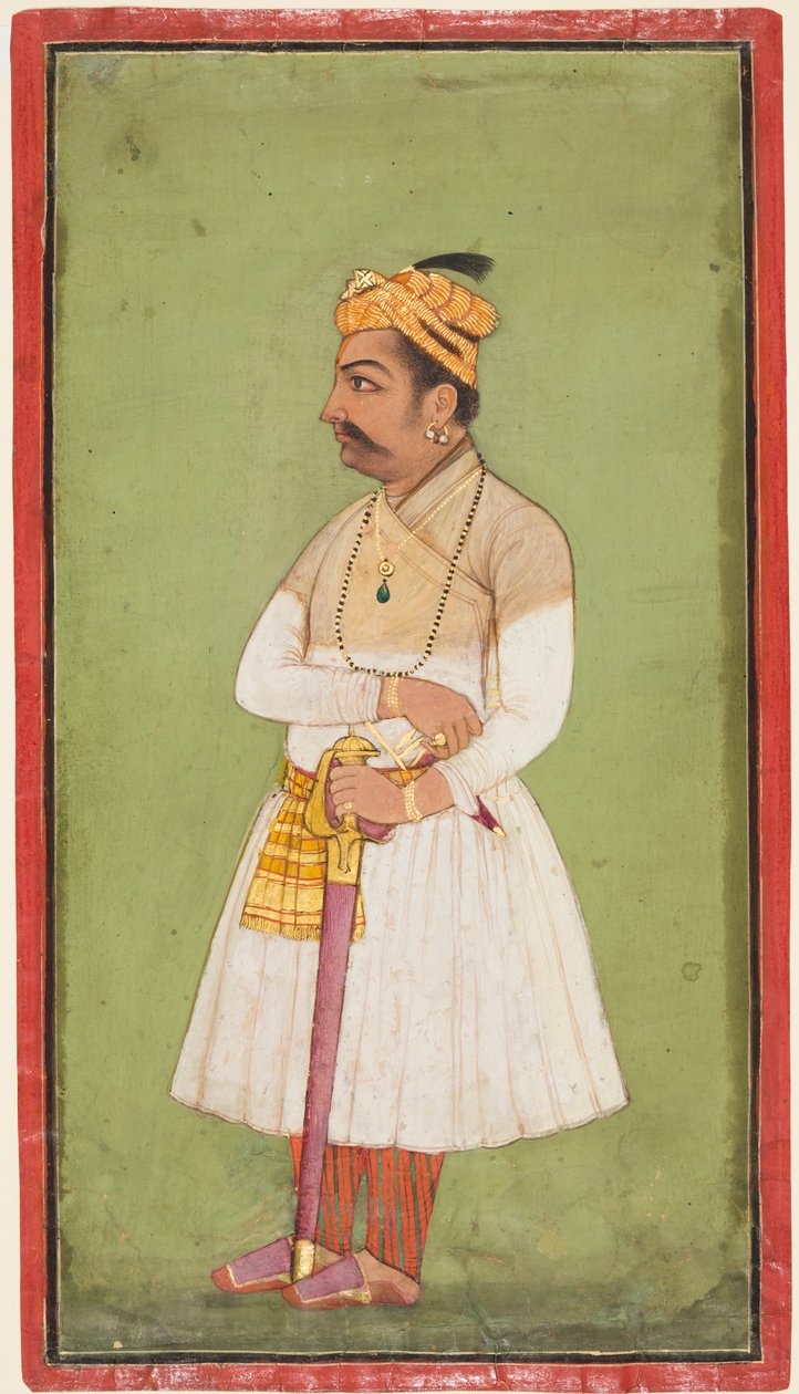 Raja Hari Sen z Mandi r. 1604-1623-37, c. 1650. od Unbekannt