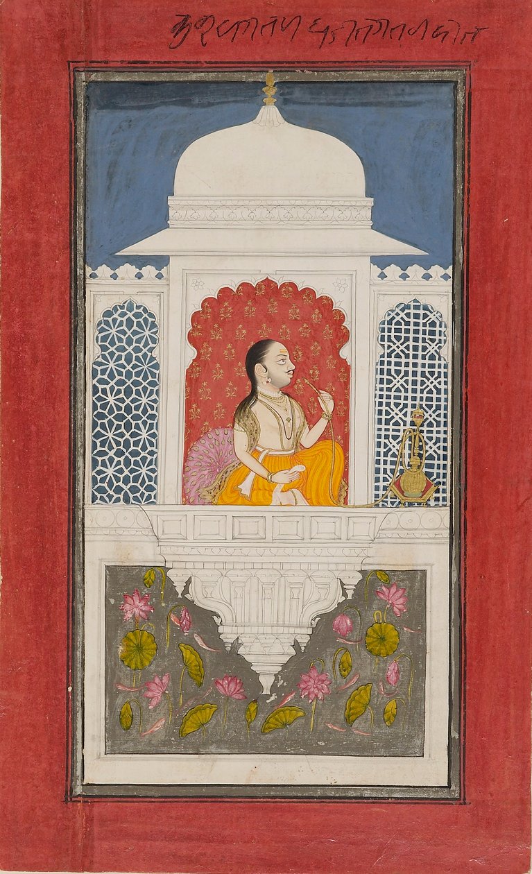 Raja Sagat Singh v pavilonu, c1750 od Unbekannt