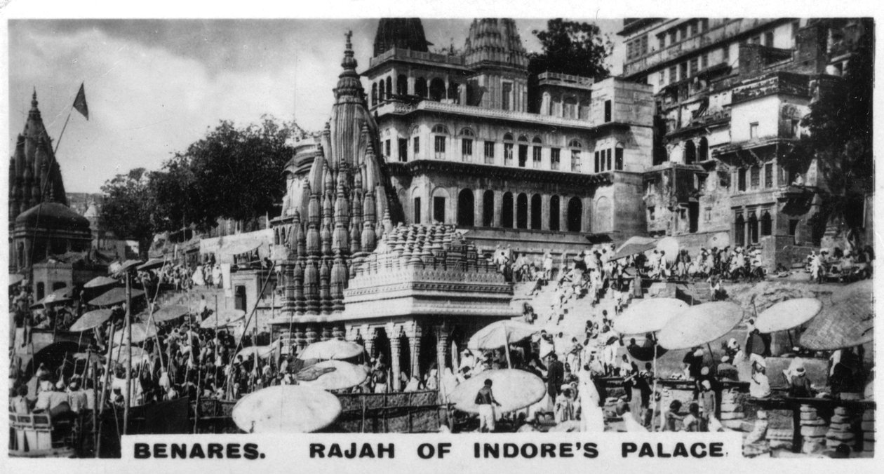 Rajah of Indores Palace, Benares, Indie, c1925 od Unbekannt