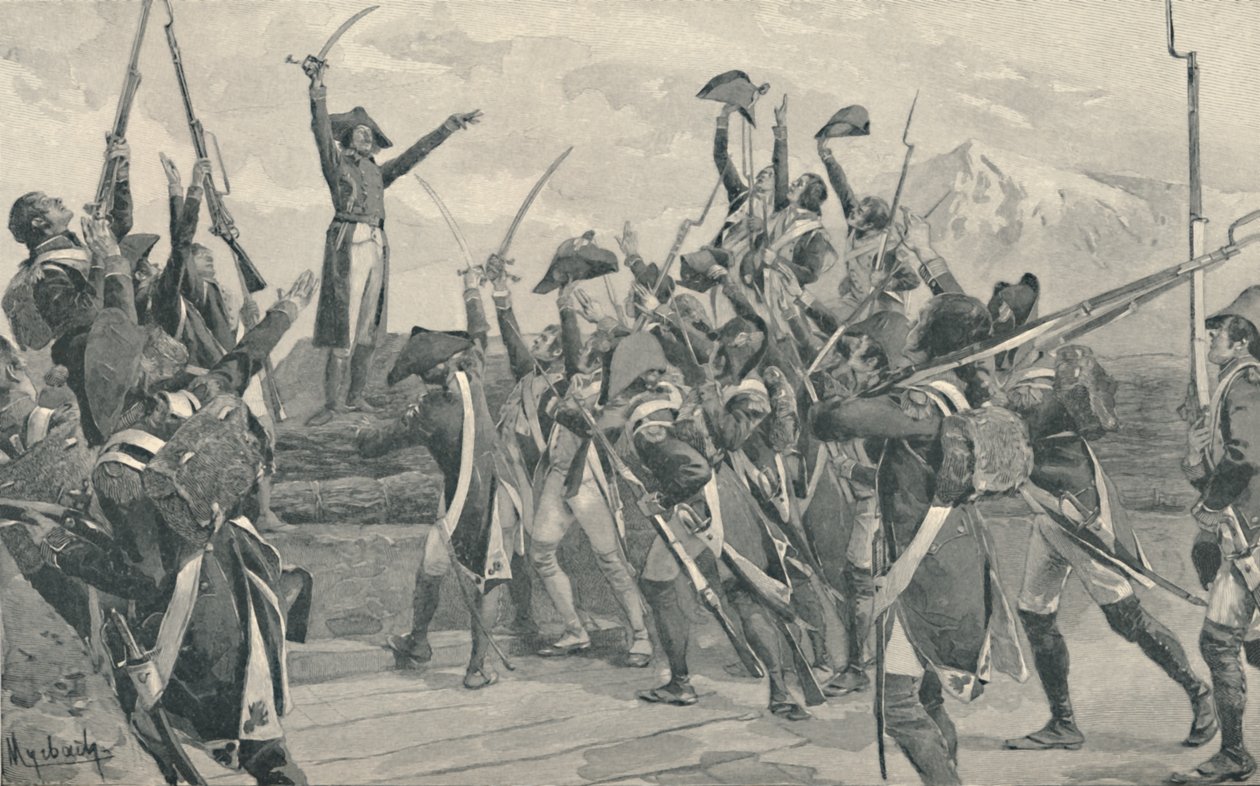 Rampons Soldiers Being The Oath Nikdy se nevzdat, 1796, 1896 od Unbekannt