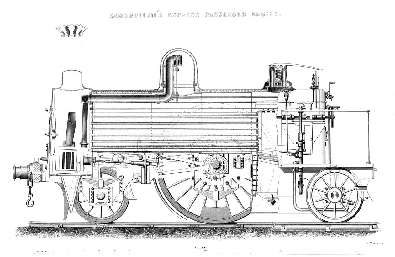 Ramsbottoms Express Passenger Engine, 1866 od Unbekannt