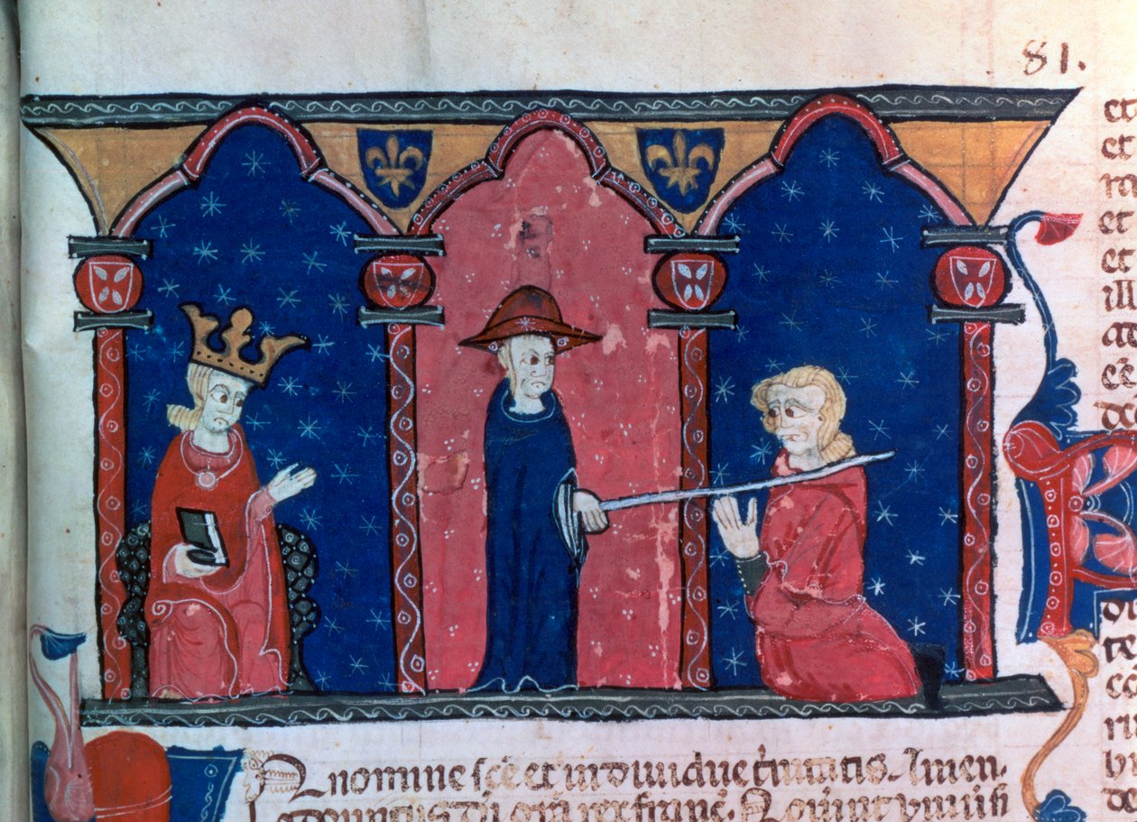 Raymond VII dostává rozhřešení, c1296 od Unbekannt