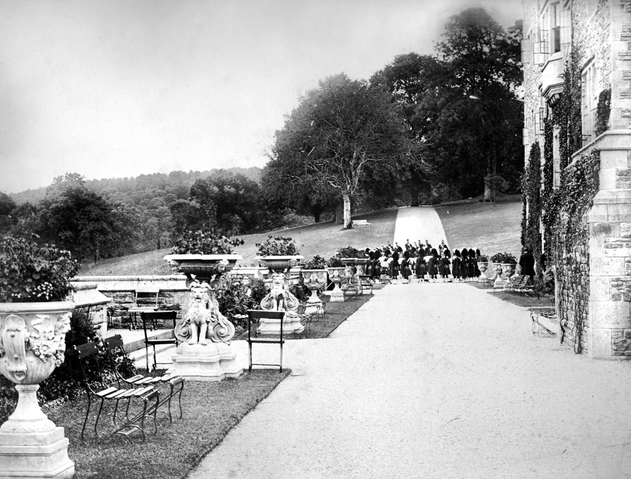 Zadní zahrada, Flete, c1882 od Unbekannt