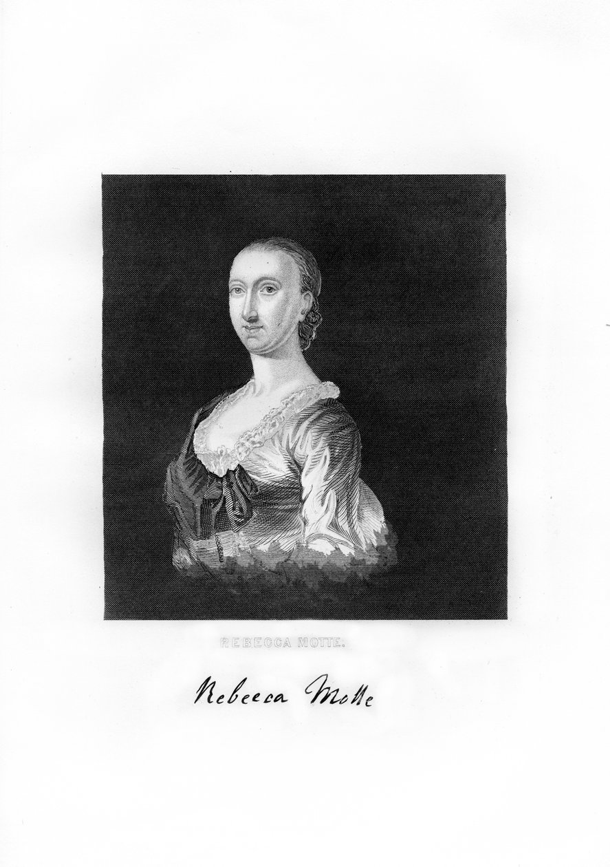 Rebecca Brewton Motte, americký patriot a majitel plantáže, 1872 od Unbekannt
