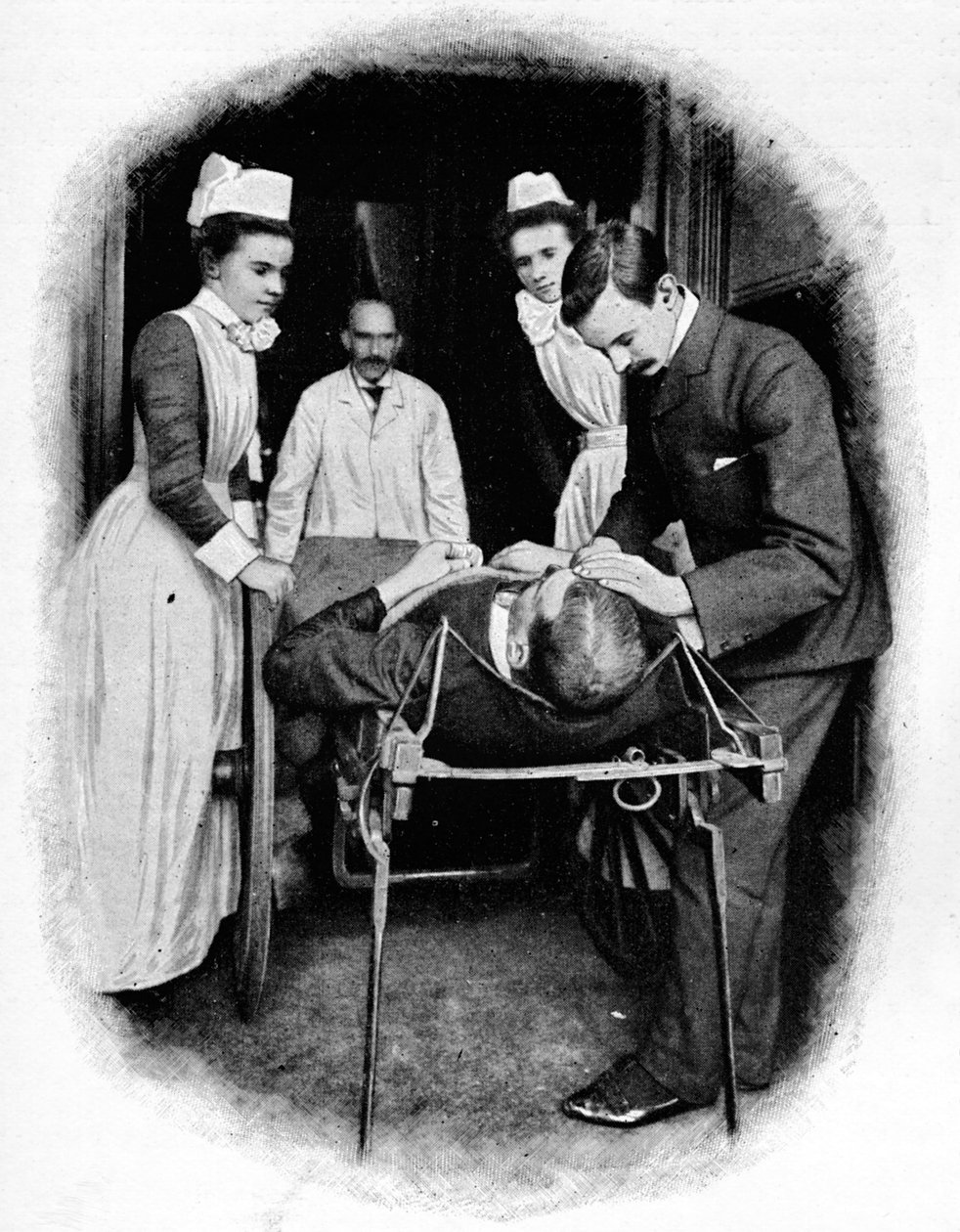 Přijetí případu nehody v nemocnici Poplar, Londýn, c1903 1903 od Unbekannt
