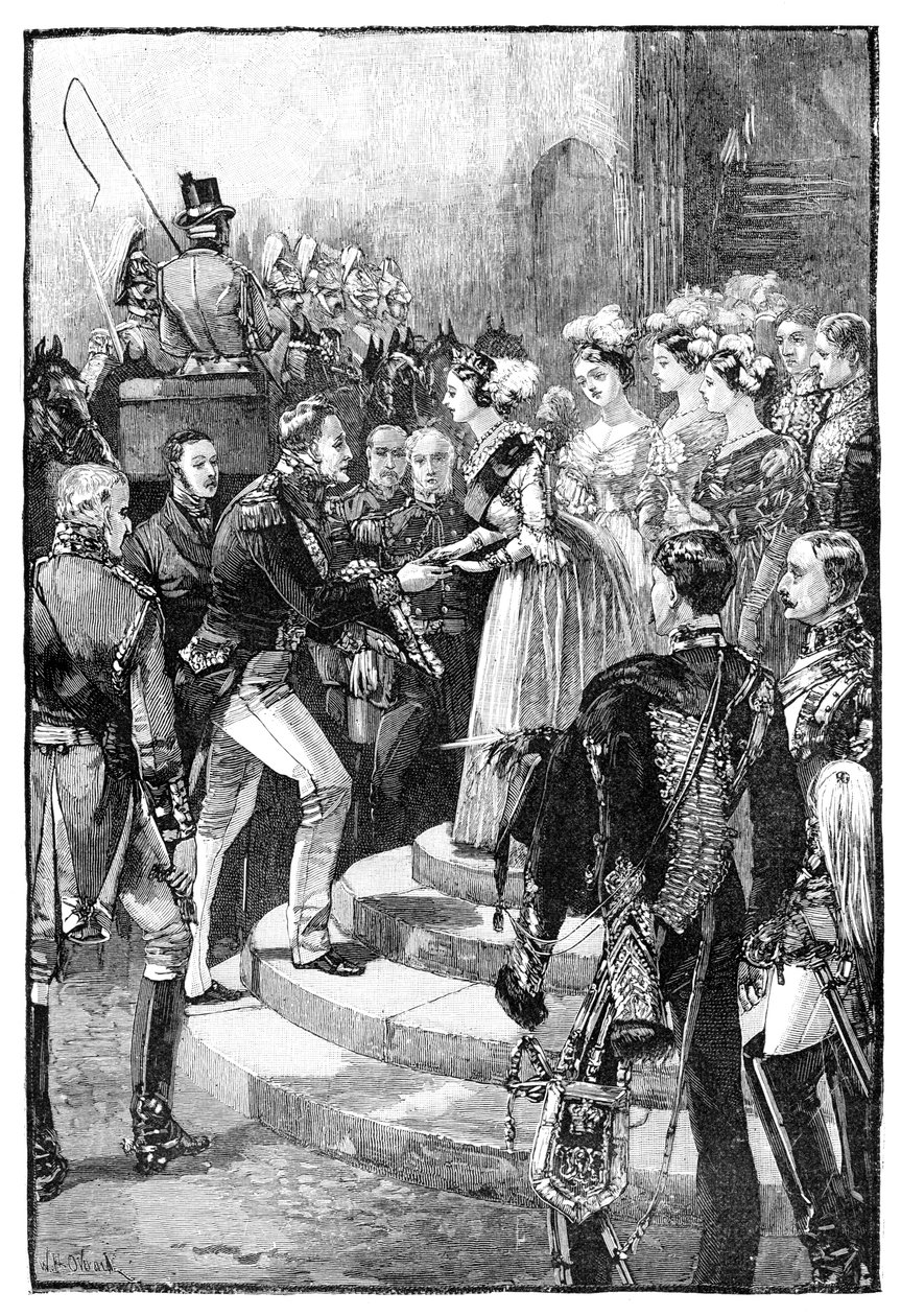 Přijetí Louise Philippa na zámku Windsor, 1844, 1900 od Unbekannt