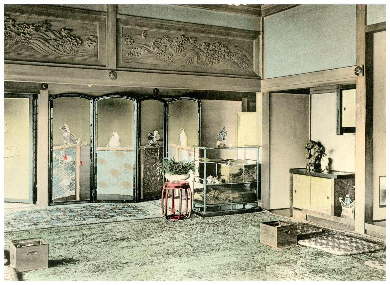 Přijímací místnost v domě japonských šlechticů, 1904 od Unbekannt
