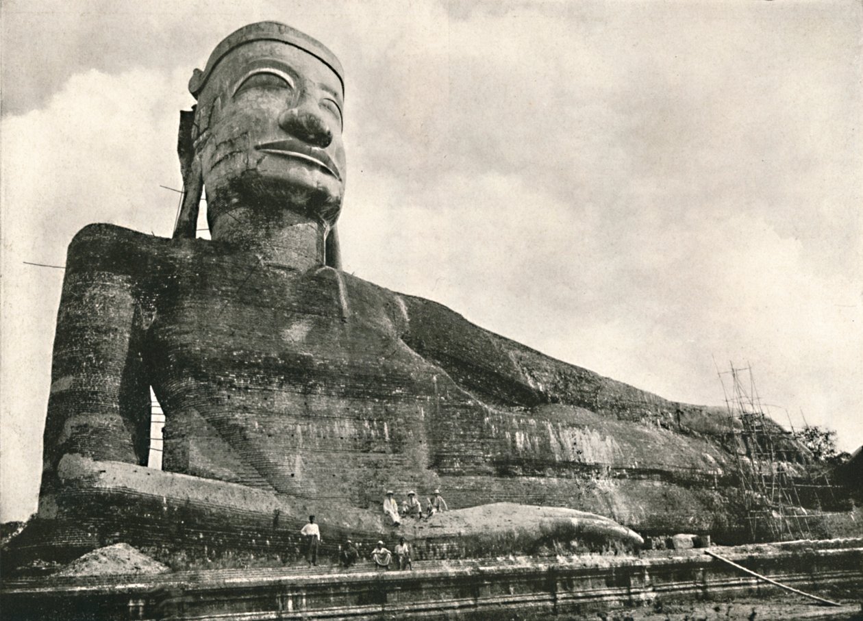 Ležící Buddha, Wingaba, Rangún, 1900. od Unbekannt