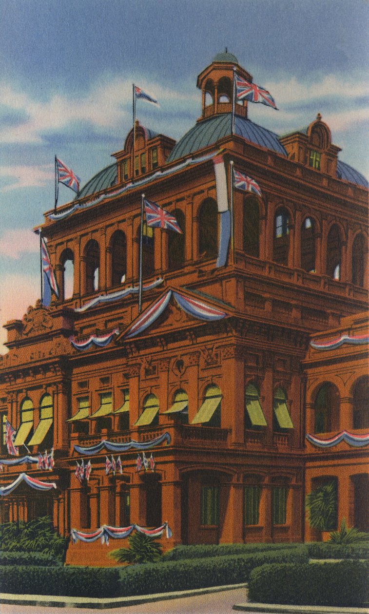 Červený dům, Port of Spain, Trinidad, B.W.I., c1940. od Unbekannt