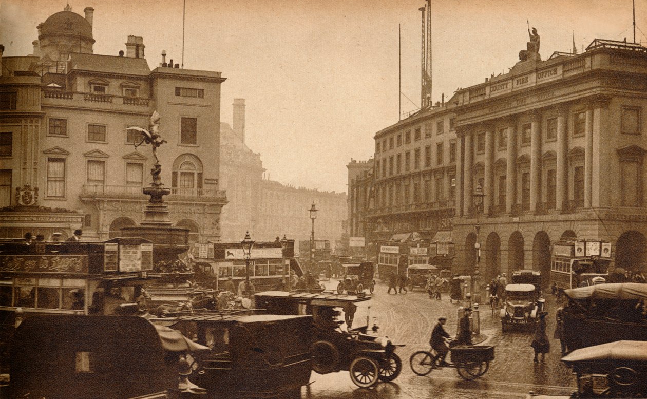 Regent Street, Londýn, Anglie, při pohledu z Piccadilly Circus, 1923, 1938 od Unbekannt