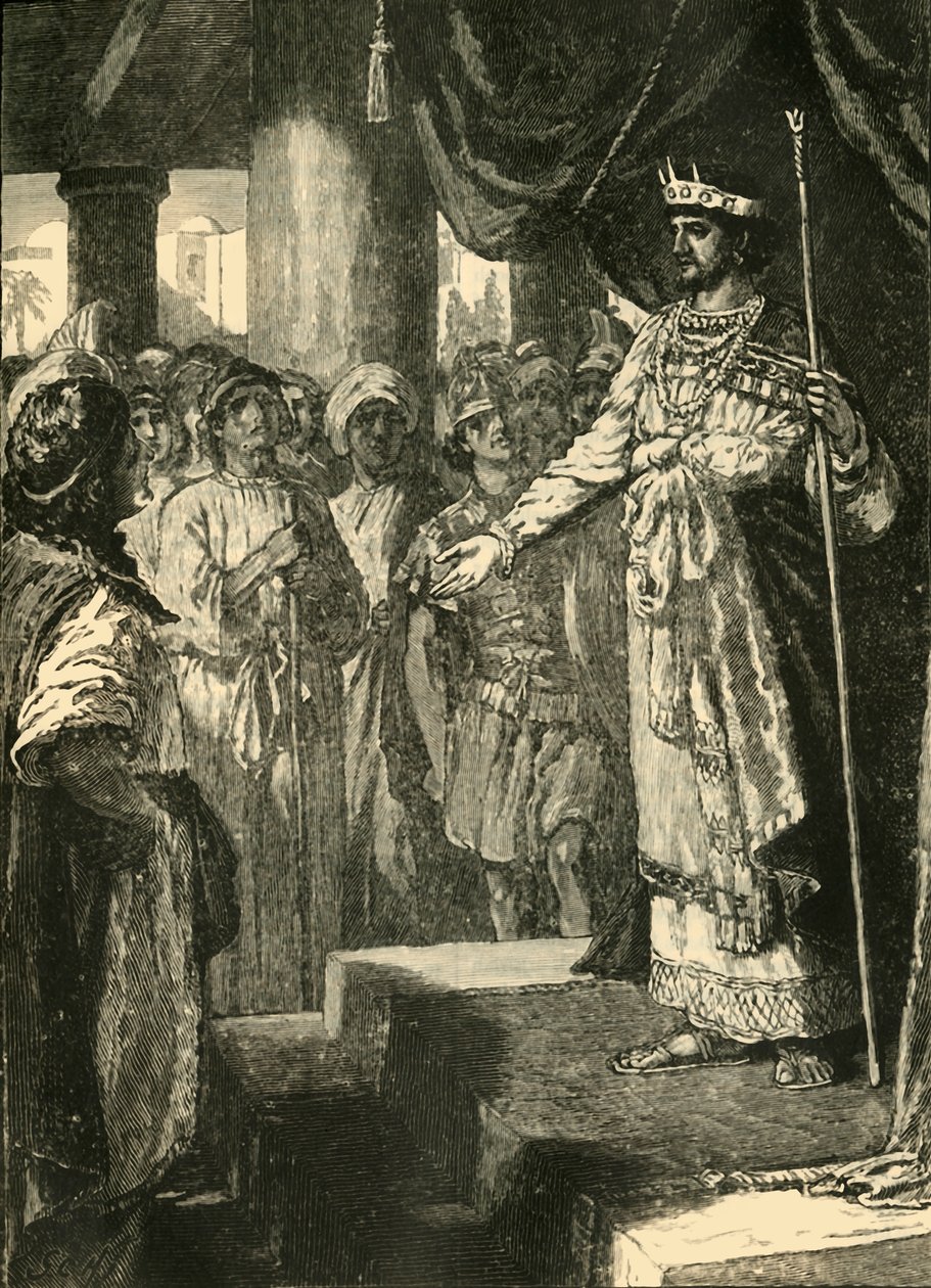 Rechoboam přijímá rady mladých mužů, 1890. od Unbekannt