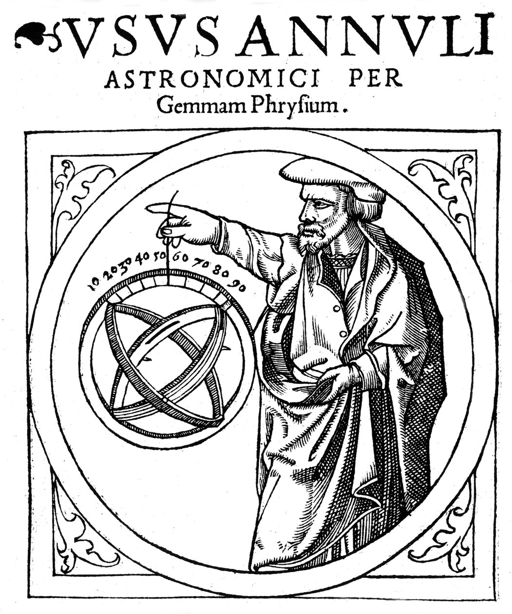 Reiner Gemma Frisius , holandský astronom, geograf, kartograf a matematik, 1539 od Unbekannt