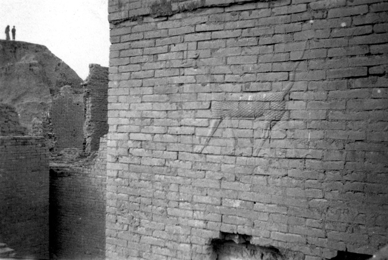 Reliéf na Ištařině bráně, Babylon, 1917-1919 od Unbekannt