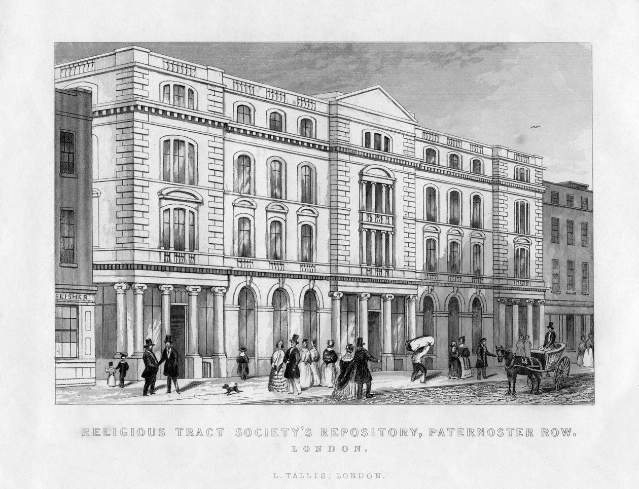 Religious Tract Societys Repository, Paternoster Row, Londýn, 19. století od Unbekannt