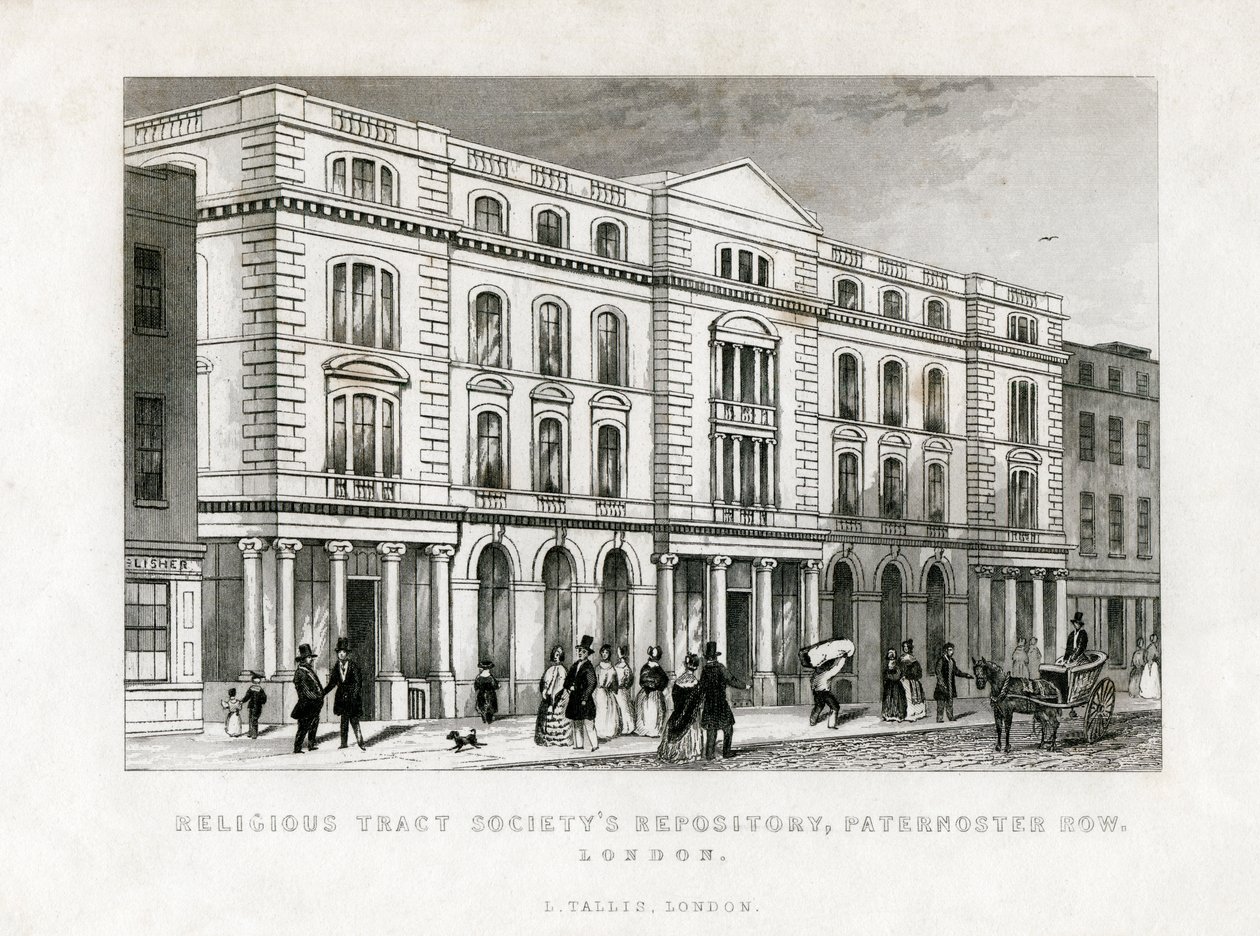 Religious Tract Societys Repository, Paternoster Row, Londýn, 19. století od Unbekannt