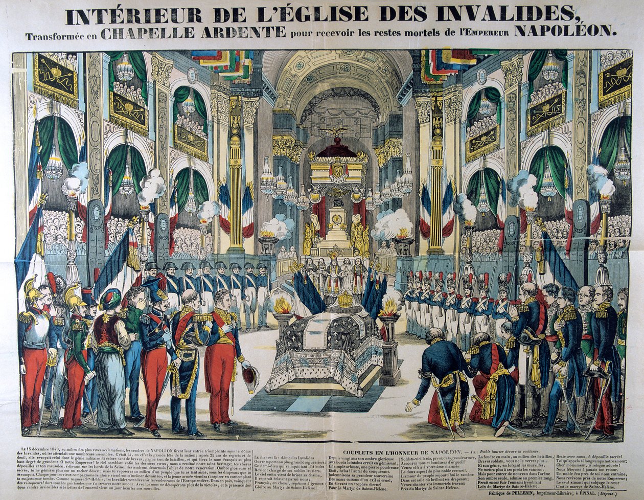 Ostatky Napoleona I. jsou převezeny do Les Invalides v Paříži, 15. prosince 1840, 19. století od Unbekannt