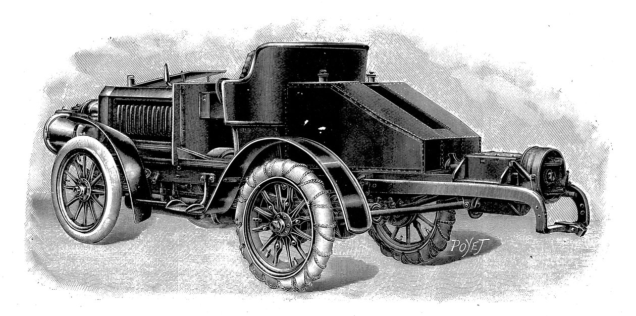 Tahač Renards, zobrazující tažné zařízení pro přívěsy, francouzština, 1904 od Unbekannt