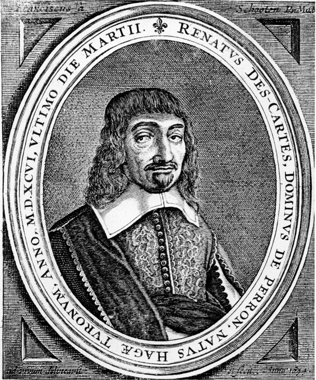 René Descartes, francouzský filozof a matematik, 1672 od Unbekannt