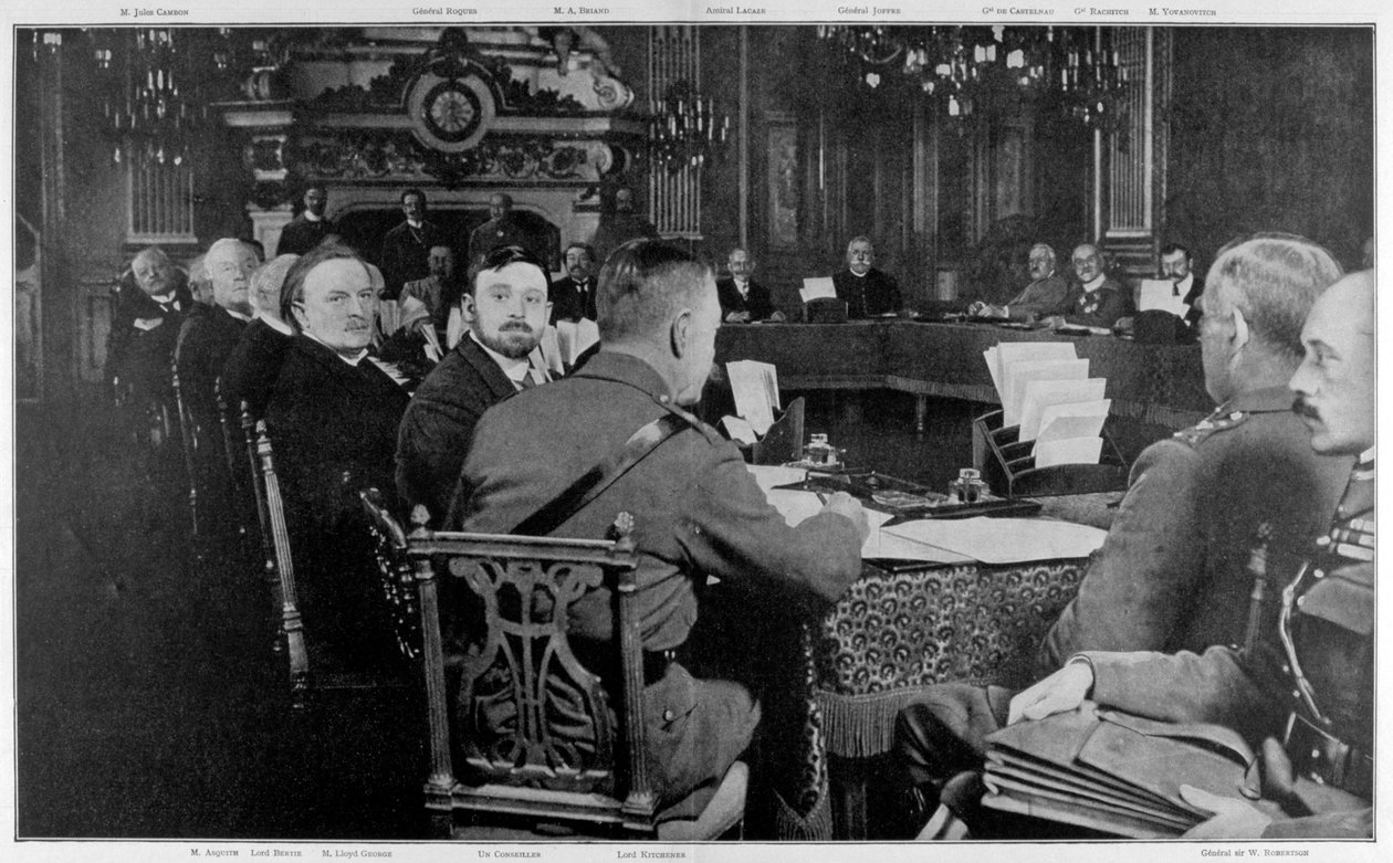 Zástupci spojeneckých vlád, Paříž, první světová válka, 27.-29. března 1916 od Unbekannt